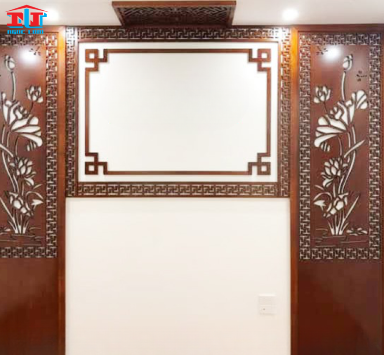 Vách ốp tường phòng thờ giá rẻ Trảng Dài, Biên Hòa, Đồng Nai