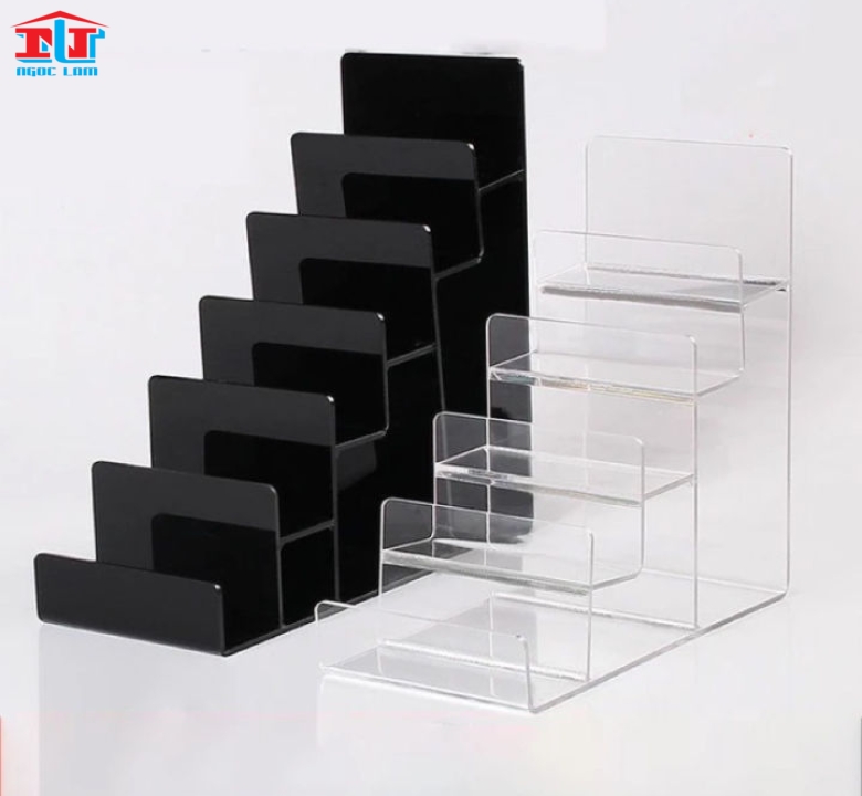 GIA CÔNG KỆ MICA TRƯNG BÀY SẢN PHẨM