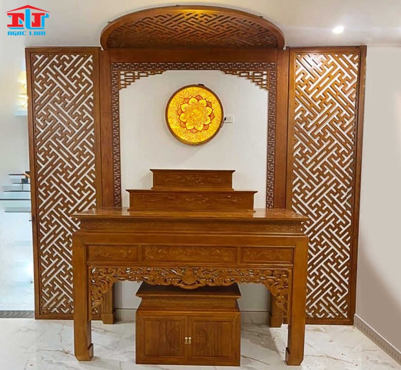 Vách ốp tường phòng thờ giá rẻ Trảng Dài, Biên Hòa, Đồng Nai