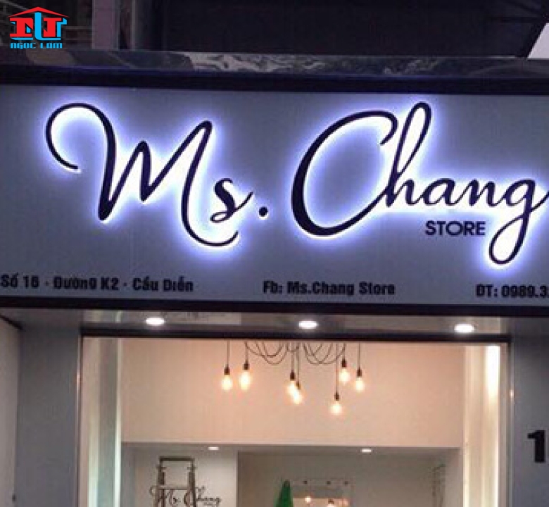 Bảng Hiệu quảng cáo đèn hắt chân