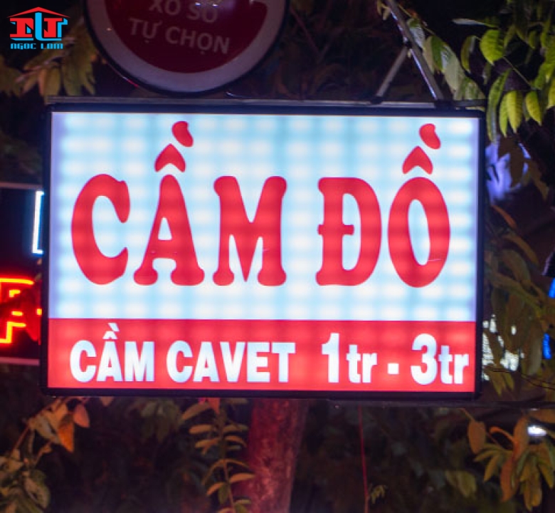 BẢNG HIỆU CẦM ĐỒ ĐẸP - ĐỘC ĐÁO - THU HÚT KHÁCH HÀNG