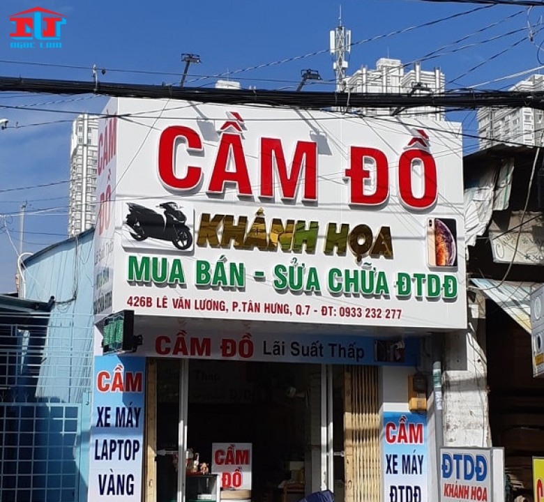 BẢNG HIỆU CẦM ĐỒ ĐẸP - ĐỘC ĐÁO - THU HÚT KHÁCH HÀNG