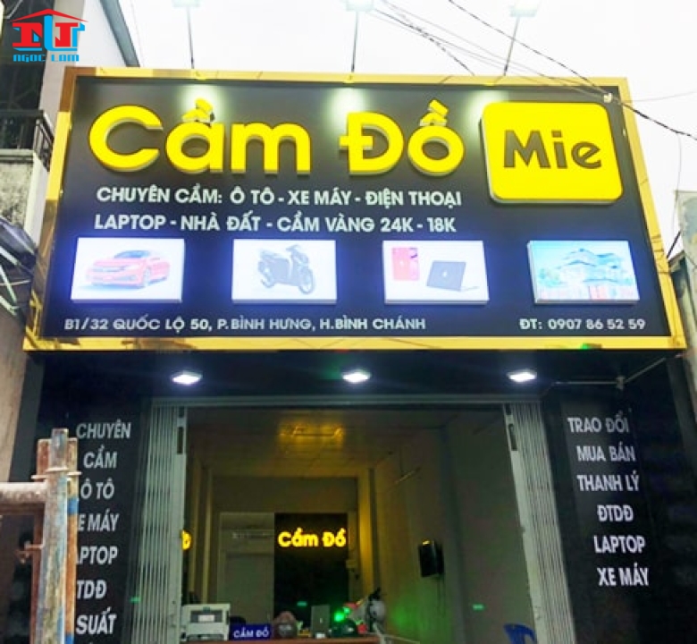 BẢNG HIỆU CẦM ĐỒ ĐẸP - ĐỘC ĐÁO - THU HÚT KHÁCH HÀNG