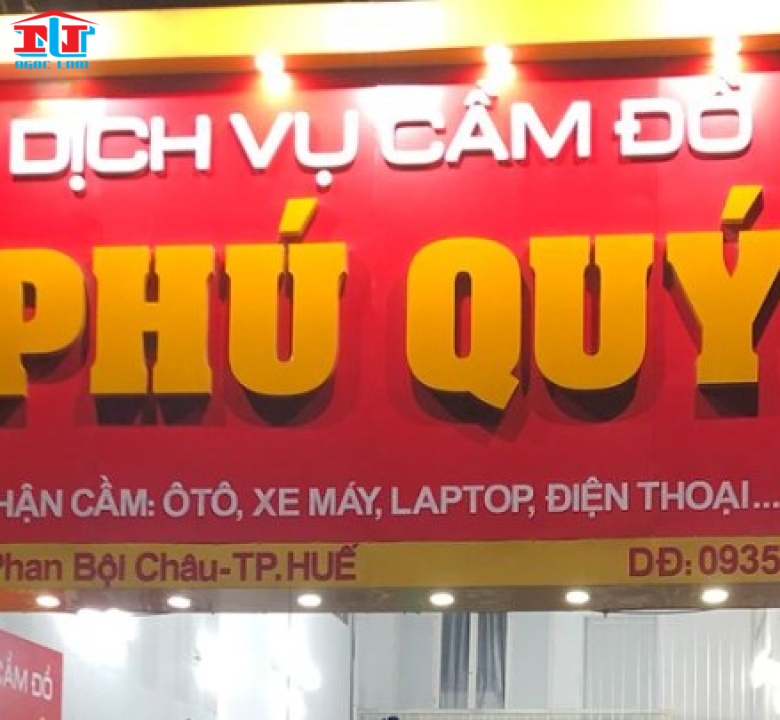 BẢNG HIỆU CẦM ĐỒ ĐẸP - ĐỘC ĐÁO - THU HÚT KHÁCH HÀNG