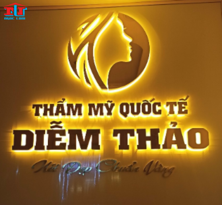 logo, Chữ Nổi Led Hắt Sáng Chân