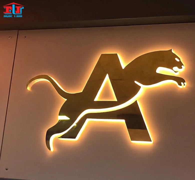 logo, Chữ Nổi Led Hắt Sáng Chân