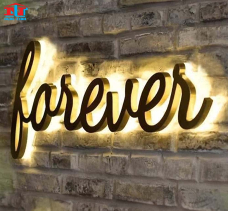 logo, Chữ Nổi Led Hắt Sáng Chân