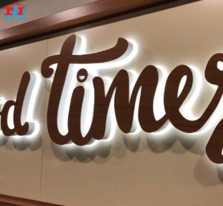 logo, Chữ Nổi Led Hắt Sáng Chân