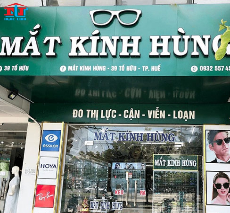 BẢNG HIỆU QUẢNG CÁO MẮT KÍNH ĐẸP, THỜI TRANG, ĐỘC ĐÁO