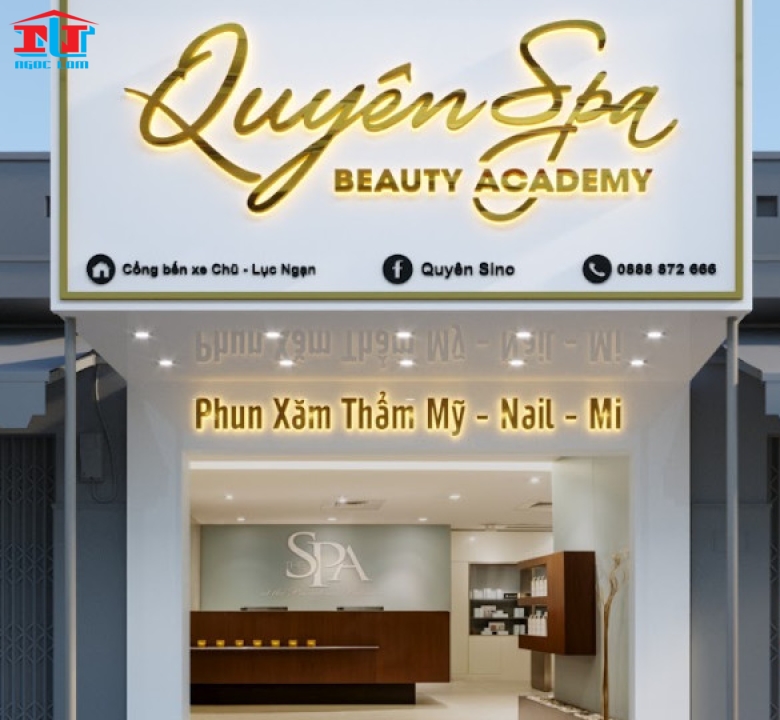 THIẾT KẾ & THI CÔNG BẢNG QUẢNG CÁO SPA