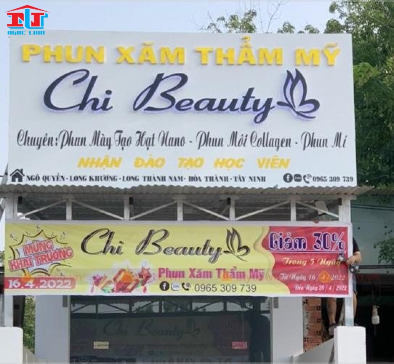 THIẾT KẾ & THI CÔNG BẢNG QUẢNG CÁO SPA