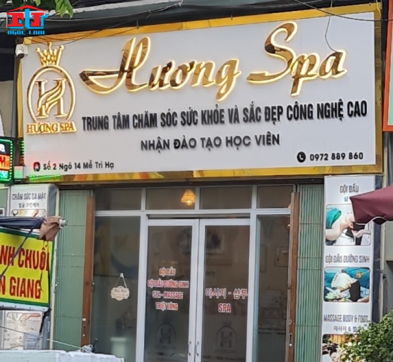 THIẾT KẾ & THI CÔNG BẢNG QUẢNG CÁO SPA