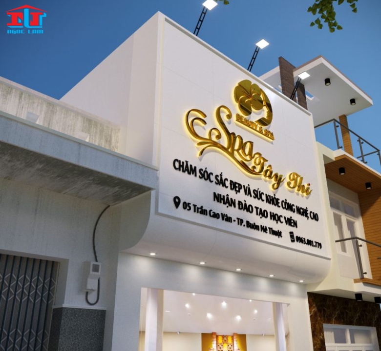 THIẾT KẾ & THI CÔNG BẢNG QUẢNG CÁO SPA