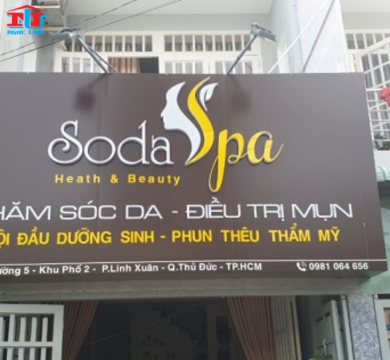 THIẾT KẾ & THI CÔNG BẢNG QUẢNG CÁO SPA